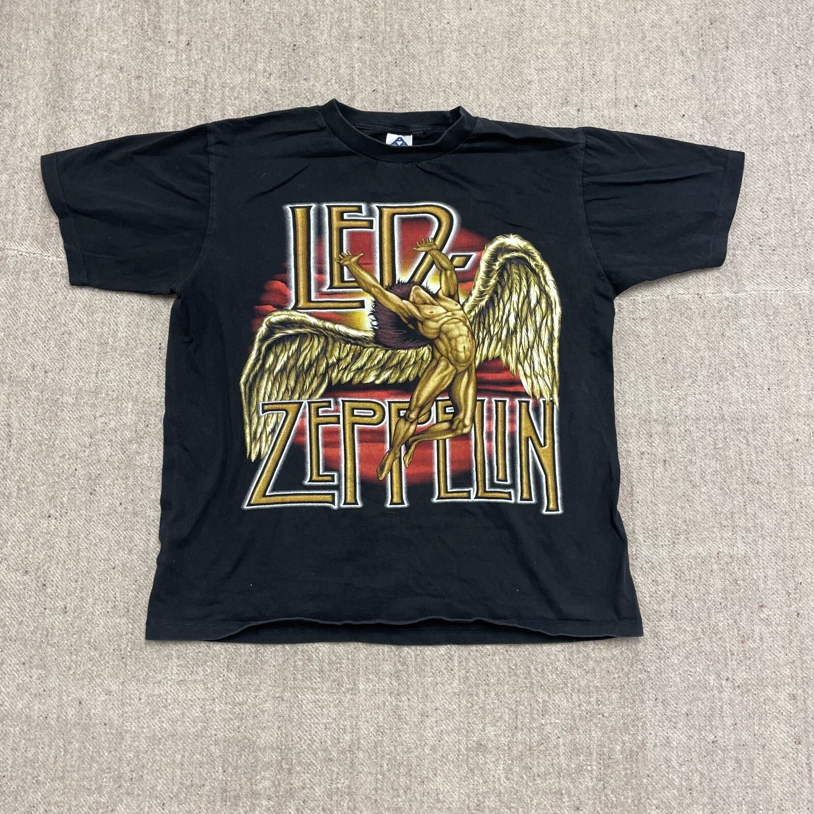 Vintage Led Zapplin Shirt Mens Large 2000 Y2k Band Rock